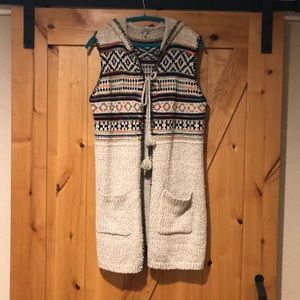 Long Sweater Vest size large